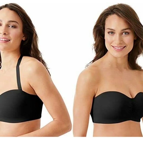 NEW Women's Bali Bra Black Wirefree Comfort 7 Ways to Wear Multiway Straps - Picture 3 of 4